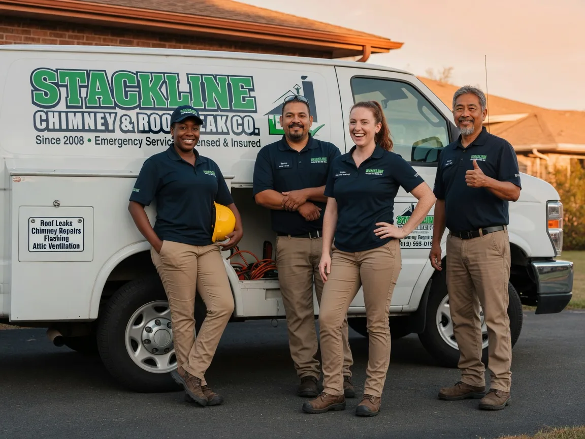 Chimney flashing repair company in Westport, CA